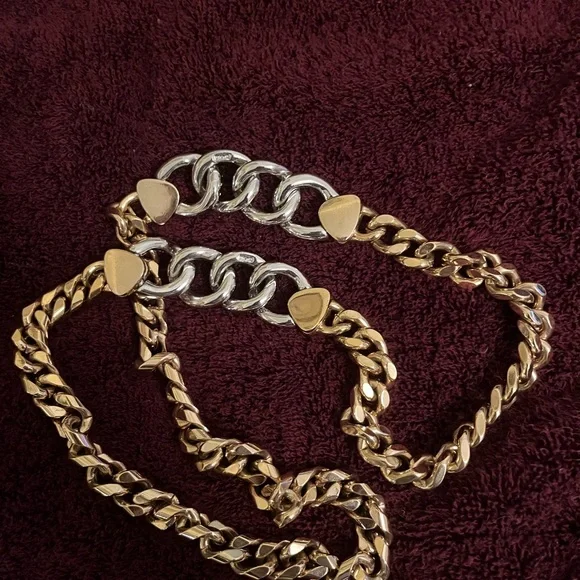 EUVC Signed DSC (Daniel Swarovski Co.) Couture Gold Plated & CZ Heavy Necklace. - Picture 4 of 6